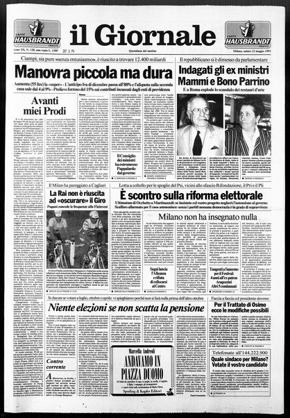 Il giornale : quotidiano del mattino